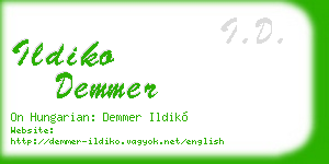 ildiko demmer business card